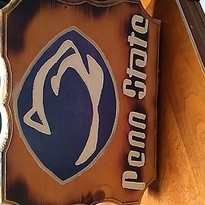 Wooden Penn State Sign